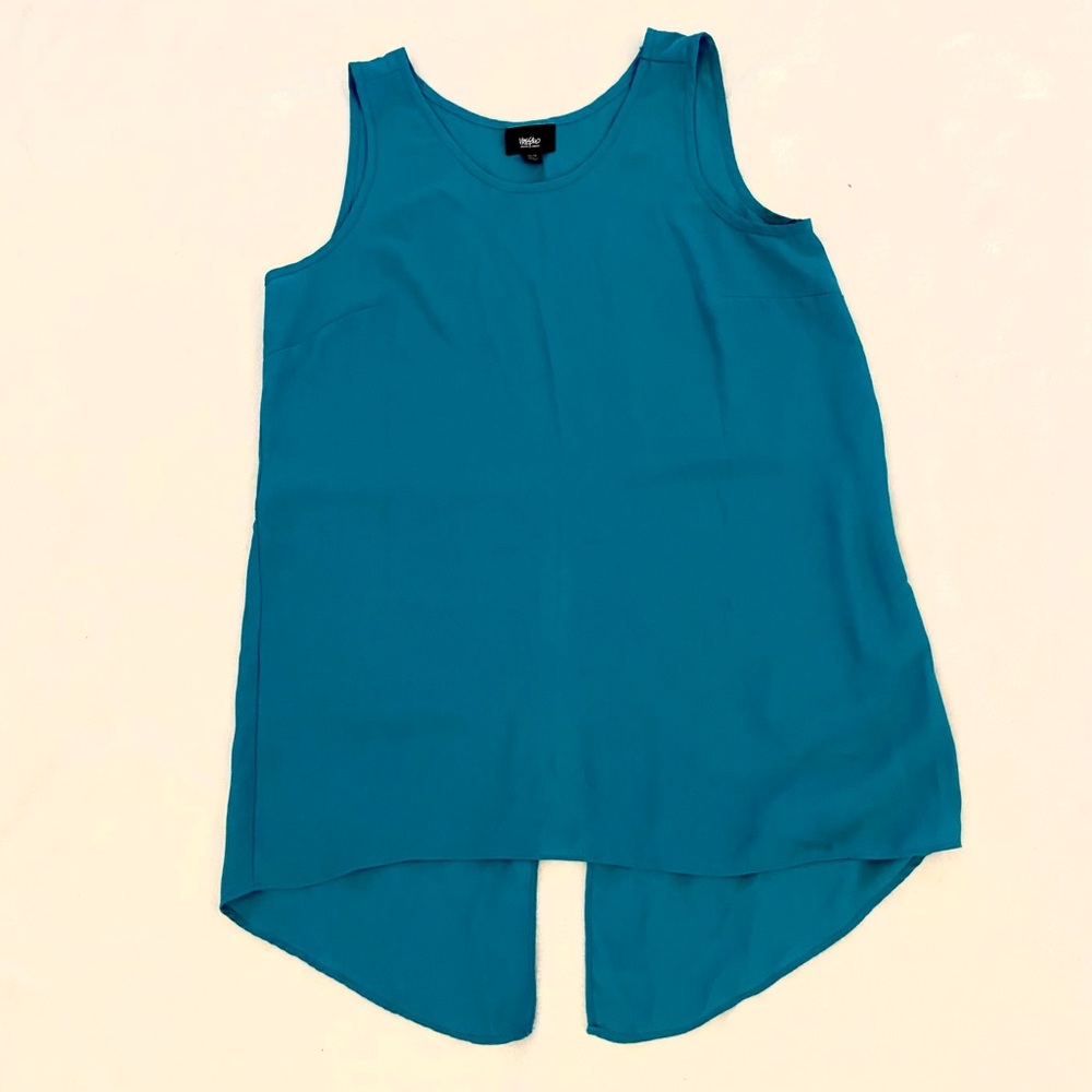 Teal Sleeveless Blouse